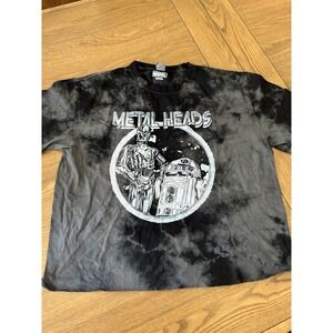 Marvel Metal Heads Star Wars Droids Tie Dye T Shirt Graphic Tee Mens M